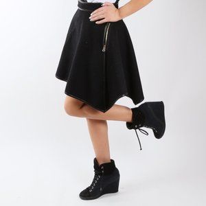 LOUIS VUITTON Black Batignolles Wedge Sneakers